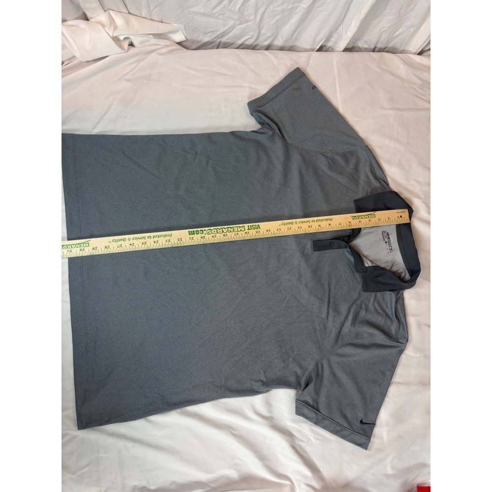 Nike Golf Dri-FIT Polo Shirt Mens XL Gray Short Sleeve Performance Golf Top